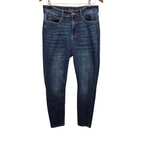 Judy Blue Women's High-Rise Stretch Relaxed Fit Jeans 11/30 Dark Wash Denim